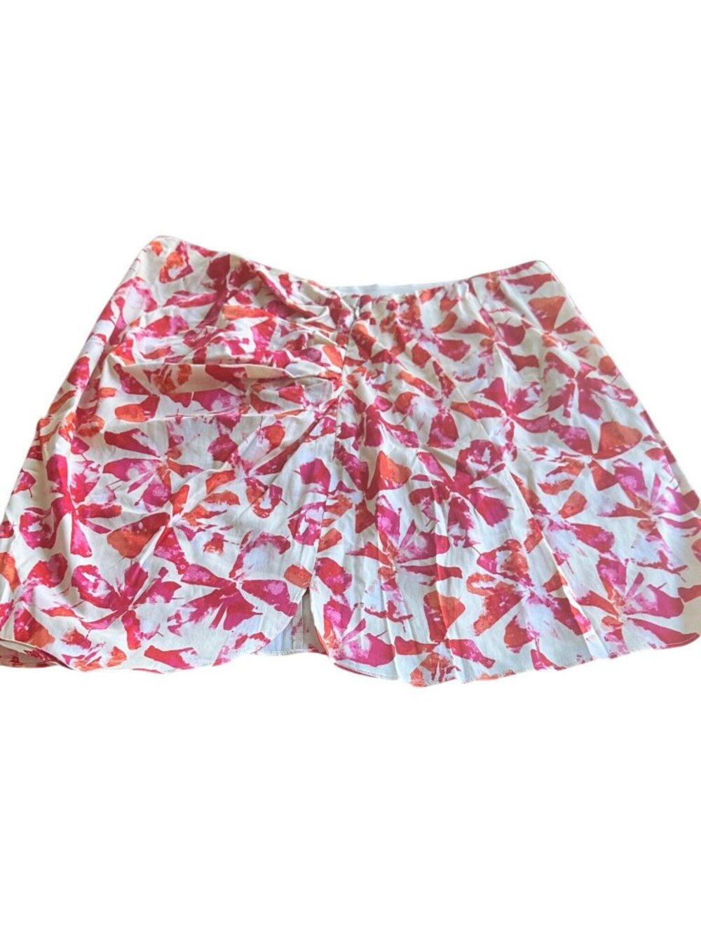 Royalty By Maluma Size 14 Floral A-Line Skirt Fabric  Pink Abstract Design